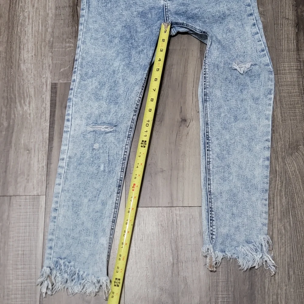 Free People Great Heights Freyed Hem Distressed Skinny Jeans - Picture 5 of 13